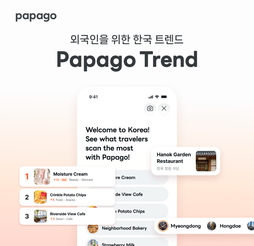 “What to Buy and Where to Go in Korea?”—NAVER Papago Becomes a Korea Travel Guide with Trend